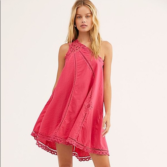 Free People Dresses & Skirts - Free People One-Shoulder Pink Dress size L